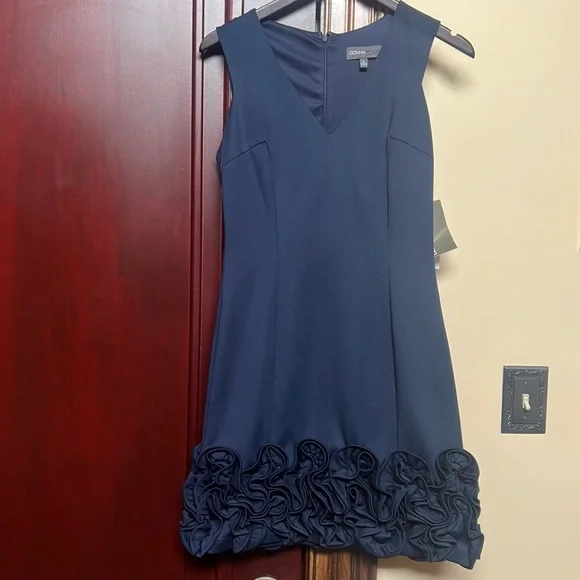 donna ricco blue dress Bebe Mini Dress